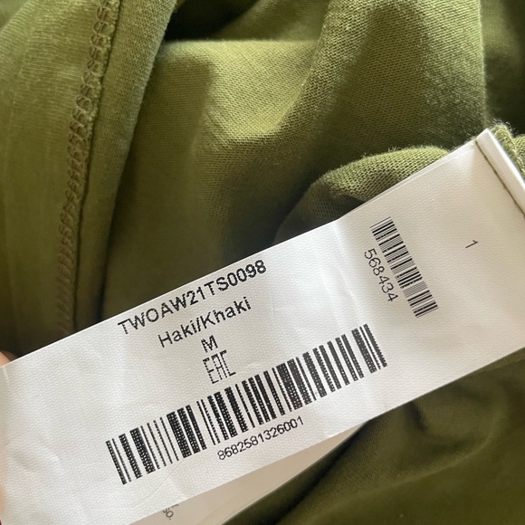 NWT - TRENDYOL Khaki Long Sleeve Tee – Size M - Picture 3 of 6